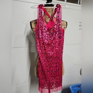 Pink Sequin Dress